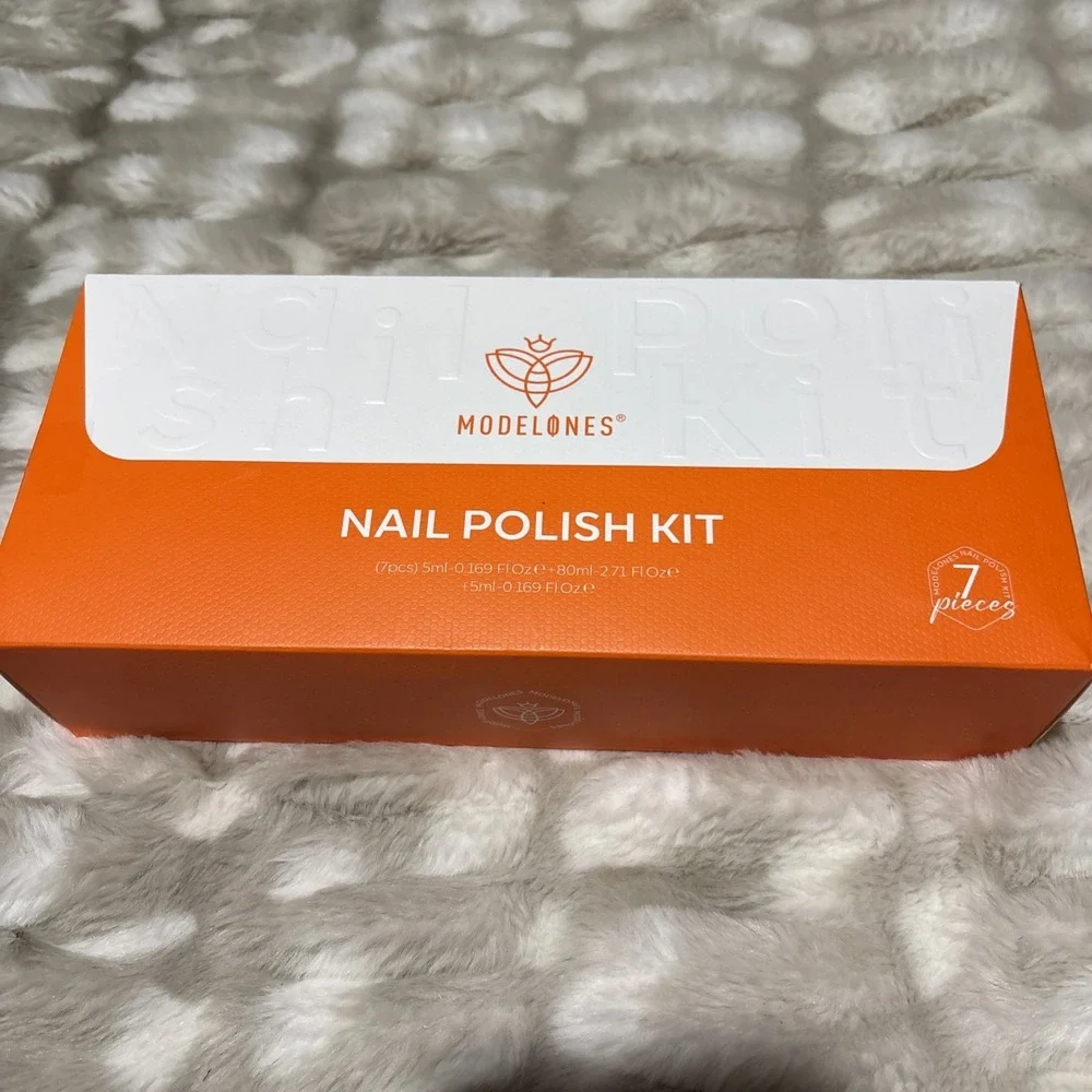 Modelones Nail Polish Kit Manicure Gift Set Neutral Glitter Mini Lacquer Kit